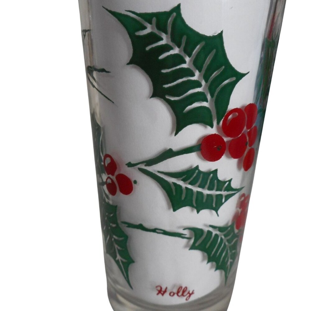 MCM Peanut Butter Drinking Juice Glass Tumbler Holly Estate find 5" #11